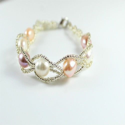 Real Freshwater Pearls Handmade Bracelet
