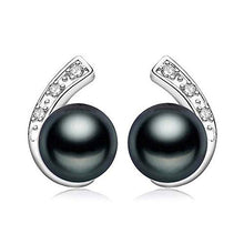  925 Sterling Silver Real Freshwater Pearl Stud Earrings