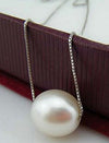 Pearl Necklace with Silver 925 Silver Chain
