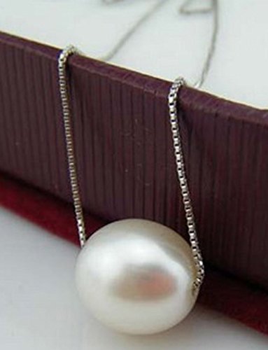 Pearl Necklace with Silver 925 Silver Chain