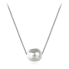  Pearl Necklace with Silver 925 Silver Chain