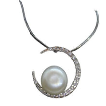  Moon Pendant Silver Necklace