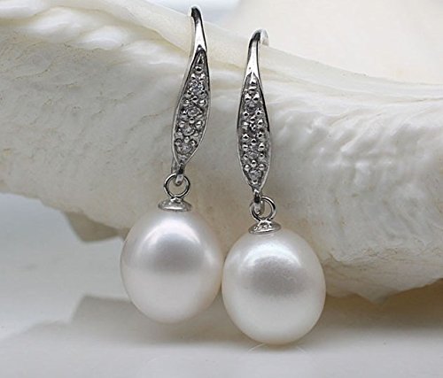 Silver Earrings and Necklace Set with Freshwater Pearls