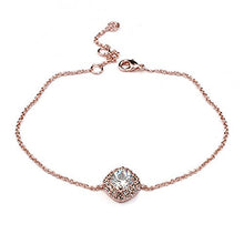  Bracelet with Swarovski Crystals 18ct Rose Gold