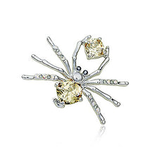  Spider Brooch with Champagne Swarovski