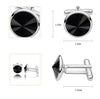 Crystal Cufflinks with Gold Plating