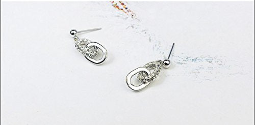 Entangle Twist Infinity Earrings With Swarovski Crystals