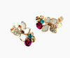 Bloom Earrings with Swarovski Crystals