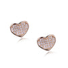 Starlight Heart Earrings With Swarovski Crystals