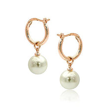  Earrings Swarovski Pearl in 18ct Gold Finish
