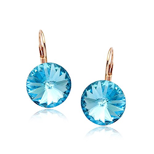 Ocean Earrings with Sapphire Swarovski