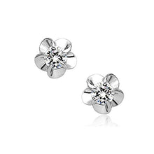  Flower Stud Earrings with Diamond Swarovski Crystal