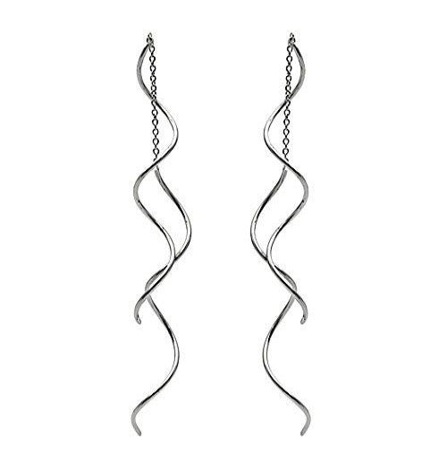 women's white gold drop earrings