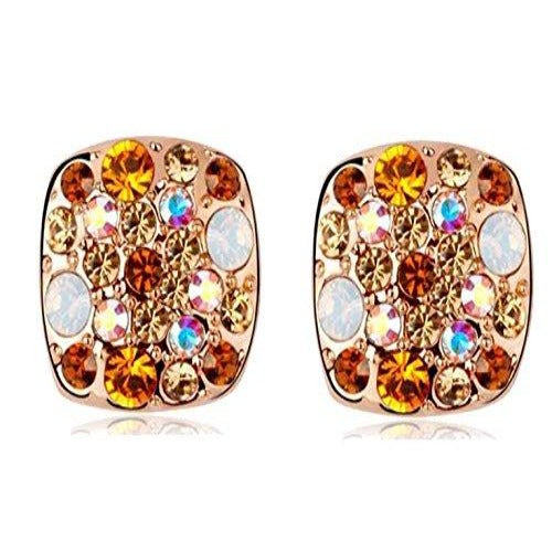 Star Stud Earrings with Swarovski Crystal