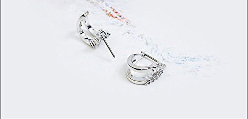Regent Loop Earrings with Swarovski Crystal