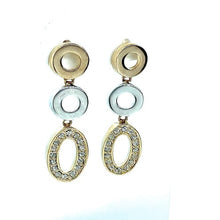  Princess Oval Drop Earrings with Swarovski Crystals