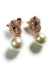  Leopard Desire Earrings with Swarvoski Crystals