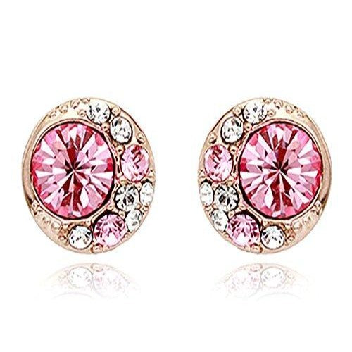 Sparkle Stud Earrings with Swarovski Crystal