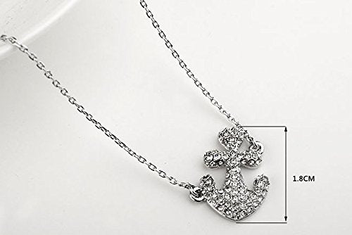 Anchor Wheel Double Necklace Set