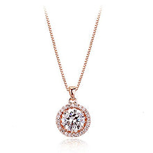  Sparkling Halo Necklace With Swarovski Crystals