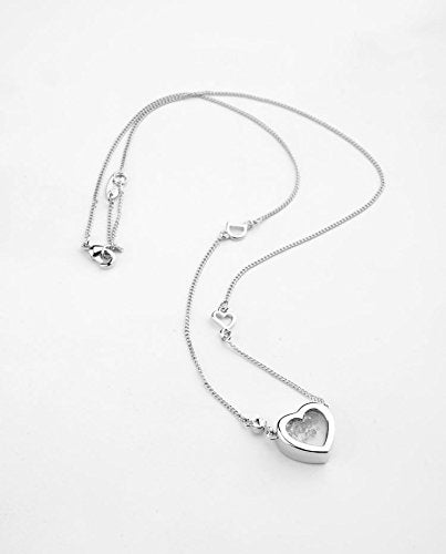 Platinum Plated Adore Necklace with Swarovski