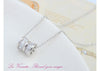 Bow Necklace with Platinum Plating
