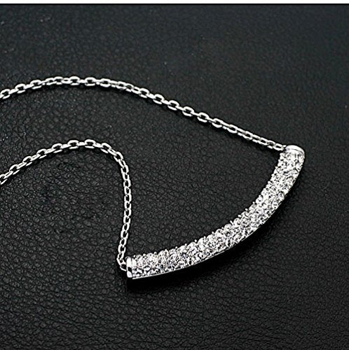 Smile Necklace With Swarovski Crystals