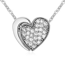  Heart Shaped Necklace With Swarovski Crystals