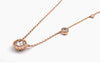 Brilliance necklace Rose Gold Plated