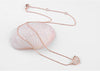 Heart Necklace With Swarovski Crystals