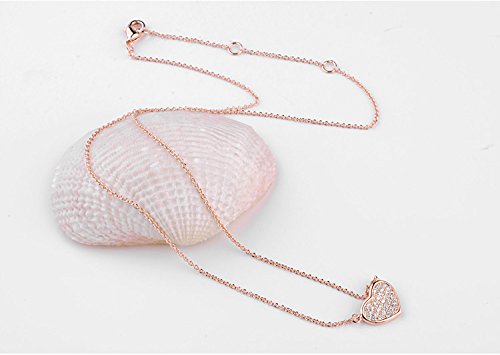 Heart Necklace With Swarovski Crystals