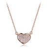 Heart Necklace With Swarovski Crystals