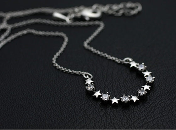 Horse Shoe Neckalce with Swarovski Crystals