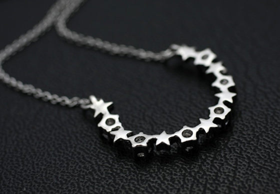 Horse Shoe Neckalce with Swarovski Crystals