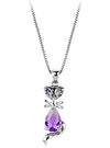 Cat Shape Necklace Swarovski Crystals