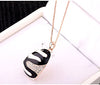 Animal Print Necklace With Swarovski Crystals