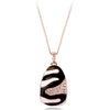 Animal Print Necklace With Swarovski Crystals