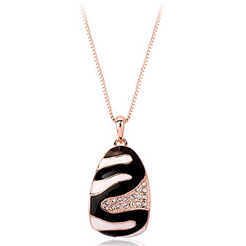 Animal Print Necklace With Swarovski Crystals