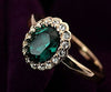 Emerald Princess Oval Ring