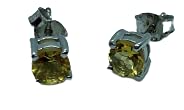  Natural Citrine Stone Earrings