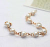 Pearl Bracelet Made with Swarovski Element