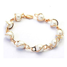  Pearl Bracelet Made with Swarovski Element