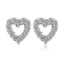  Heart Stud Sterling Silver 925