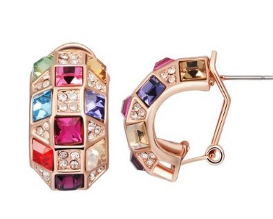 Drop Earrings With Swarovski Crystals