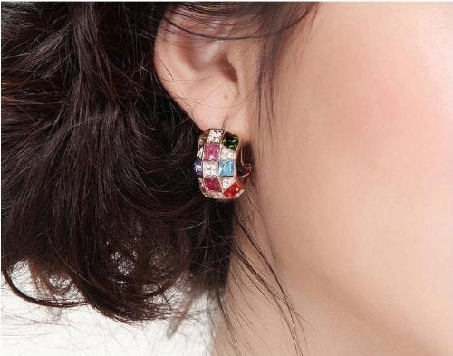 Drop Earrings With Swarovski Crystals
