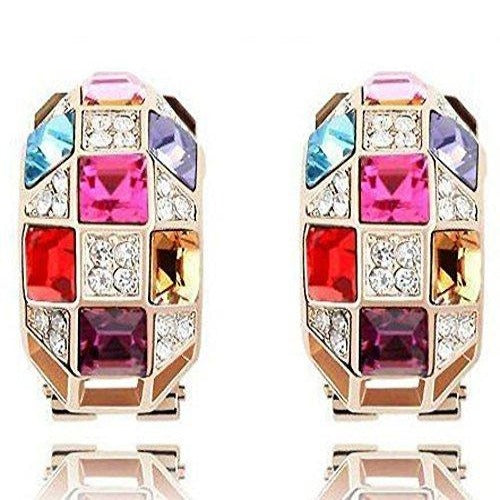 Drop Earrings With Swarovski Crystals