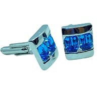  Gold Plated Cufflinks with Swarvoski Crystals